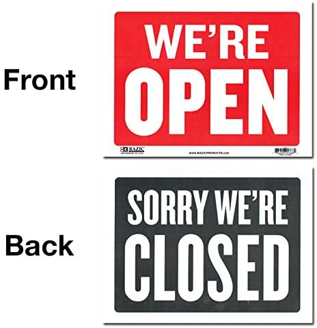 Amazon Co Jp サインプレート Sサイズ オープン クローズ 両面 We Re Open Sorry We Re Closed Sign Plate 看板 ガレージ インテリア アメリカン雑貨 文房具 オフィス用品