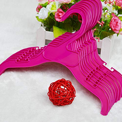 shlutesoy 5Pcs Puppy Pet Clothing Clothes Rack Hanger for Small and Large Dog Apparel - Rose Red L - Thumbnail 5