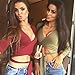 Mojessy Womens Deep V Long Sleeve Bolero Cardigan Surplice Wrap Tie up Crop Top, Army Green, M