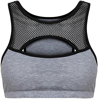 Leedford Blouse, Women Running Sports Bra Yoga Gym Workout Vest Crop Tops Shapewear Padded Bra Pink