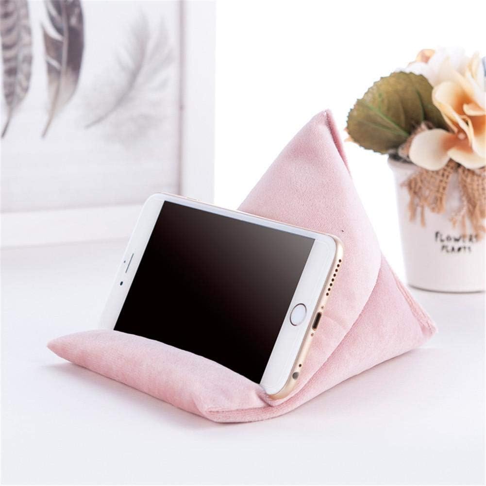 Pad Mobile Tablet Stand Pillow Holder Universal Phone Stand Super Soft Velvet Multi-Angle Soft Pillow for Bed Floor Desk Sofa Reading General Purpose 22 X 17cm