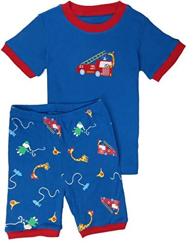 Verafahion "Fire Truck" Little Boys' 2 PCS Short Pajama Set Size 6T