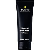 Lumin Charcoal Face Wash for Men – Daily Detox Cleanser, Hydrating Face Wash, Gently Removes Dirt & Oil, Unclogs Pores, Exfoliates, Refreshing Skincare for All Skin Types, 3.4oz