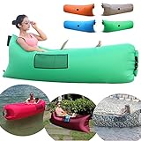 CoCoMall Inflatable Lounge Bag Hammock Air Sofa and Pool Float Ships Fast Lazy bag Ideal for Indoor or Outdoor Hangout or Lounger for Camping Picnics & Music Festivals