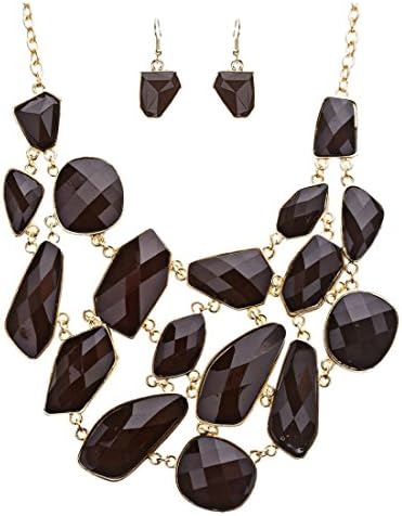 Crystalbella Elegant Amazing Jewelry Set Masterly Gothic Necklace Earrings Set