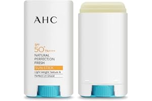 AHC Natural Perfection Fresh Sun Stick 17g SPF50+PA++++ Korean Beauty UV Protect, 0.5997 Ounce