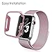 8 Pack Fintie Case Compatible with iWatch SE 44mm Series 6 5 4, Slim Lightweight Hard Protective Bumper Cover