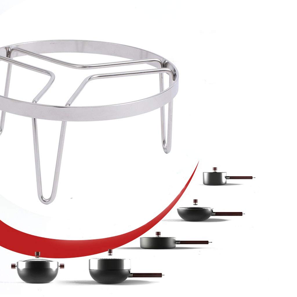 HJLS Pfanne Halter 304 Edelstahl breite Seite hohe dämpfen Rack küche