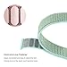 bayite Soft Nylon Bands Compatible Fitbit Versa Women Men, Breathable Sport Loop Band Replacement Accessories Wristband, Green