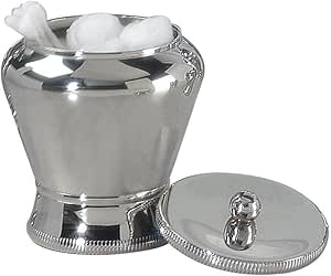 Nu Acero algodón torunda/envase, latón níquel Pulido: Amazon.es: Hogar