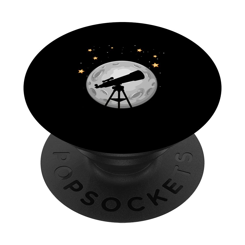 Telescope Telescope Moon Stars Observing Astronomy Universe PopSockets Swappable PopGrip