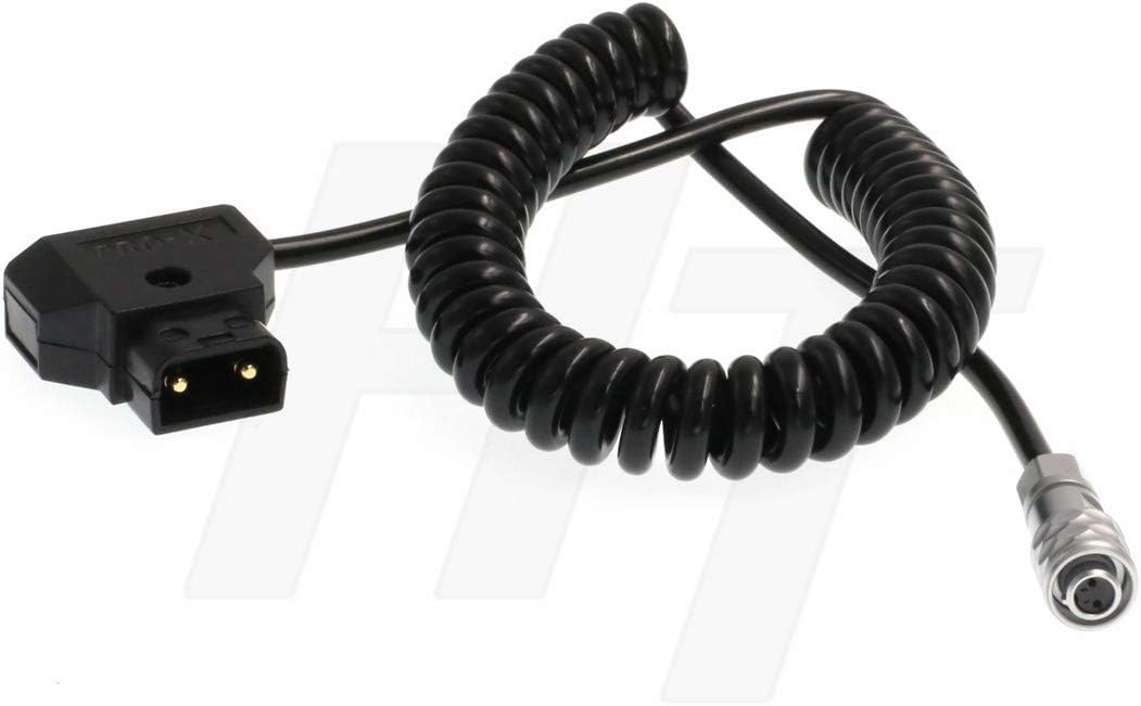 HangTon BMPCC 4K 2 Pin DC Plug Coiled Power Cable for Blackmagic Design Pocket Cinema Camera 4K - Image 3