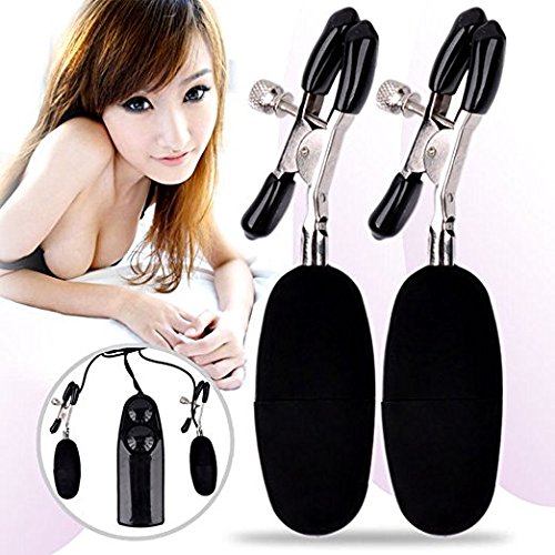 LIBO Double Nipple Vibrator, LIBO Masturbation Nipple Massage Clamps