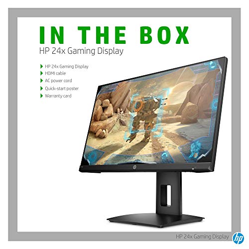 (Renewed) HP 23.8-inch Borderless Full HD Gaming Monitor -AMD Free Sync, 144Hz Refresh Rate, 1ms 