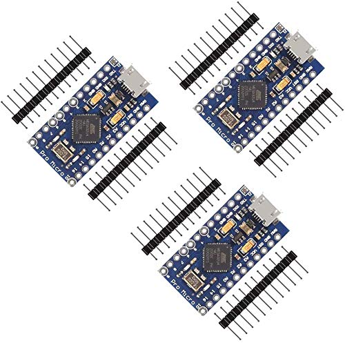 3pcs Pro Micro ATmega32U4 5V 16MHz Micro USB Development Board Module Microcontroller for Arduino