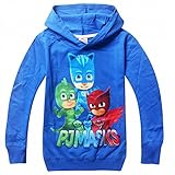Owone Box PJ Masks Baby Kids Long sleeve fleece T-shirt hoodies, Blue