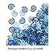 Creative Converting Swirl Foil Confetti, True Blue