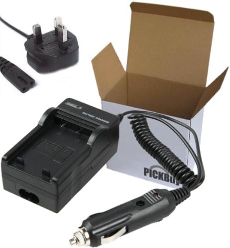PicknBuy NIKON EN-EL8 Charger for Battery Compatible NIKON COOLPIX P1 P2 S1 S2 S3 S5 S6 S7 S7c S8 S9 S52c S52 Camera Models with Car adapter and UK power cord