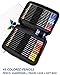 ColorIt Premium Colored Pencils for Adults Set of 48 - Includes Colored Pencils, Travel Case, Pencil Sharpener, and Gift Box - Perfect Coloring Pencils for Adult Coloring Books