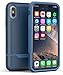 Encased Heavy Duty iPhone Xs Max Protective Case (Rebel Armor) Military Grade Full Body Rugged Cover - Blue