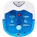 Giantex Foot Spa Bath Massager with Heat, Bubbles Vibration and 4 Massage Rollers, Anti-Splash Water Guarder, Temperature Control, Pedicure Foot Massage Tub for Home Salon Use (Blue) primary
