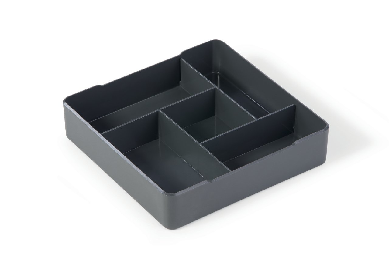 Durable Coffee Point Case Serving Box | Ideal for Serving Sugar, Milk Capsuals, Biscuits | Charcoal Colour