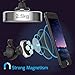 Car Phone Holder, Veckle Air Vent Magnetic Phone Car Mount Holder Pressing Lever Magnet Phone Holder for Car Cradle for Smartphone iPhone 8 X 7 6S 6 Plus HTC U11 Samsung Galaxy Note 8 5 S8 Plus, Black