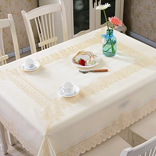 XMMLL Tablecloth Pvc Waterproof And Centrifugals European-Style Printing Table Cloth Table Mat Pad,H),132177Cm
