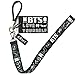 Love Yourself 轉 'Tear' Silicon ID Card Badge Holder with Lanyard/Detachable Metal Clip and Key Ring(Black)