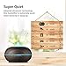 VicTsing 2nd Version Essential Oil Diffuser, 300ml Aroma Wood Grain Ultrasonic Cool Mist Humidifier with Adjustable Mist for Office Home Room Study(Deep Brown)