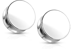Pierced Owl Solid Stainless Steel Saddle Plug Gauges, Sold As Pair