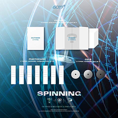GOT7 Album - Spinning Top Album(3ALBUM Set) + 3Roll Poster + Express Shipping
