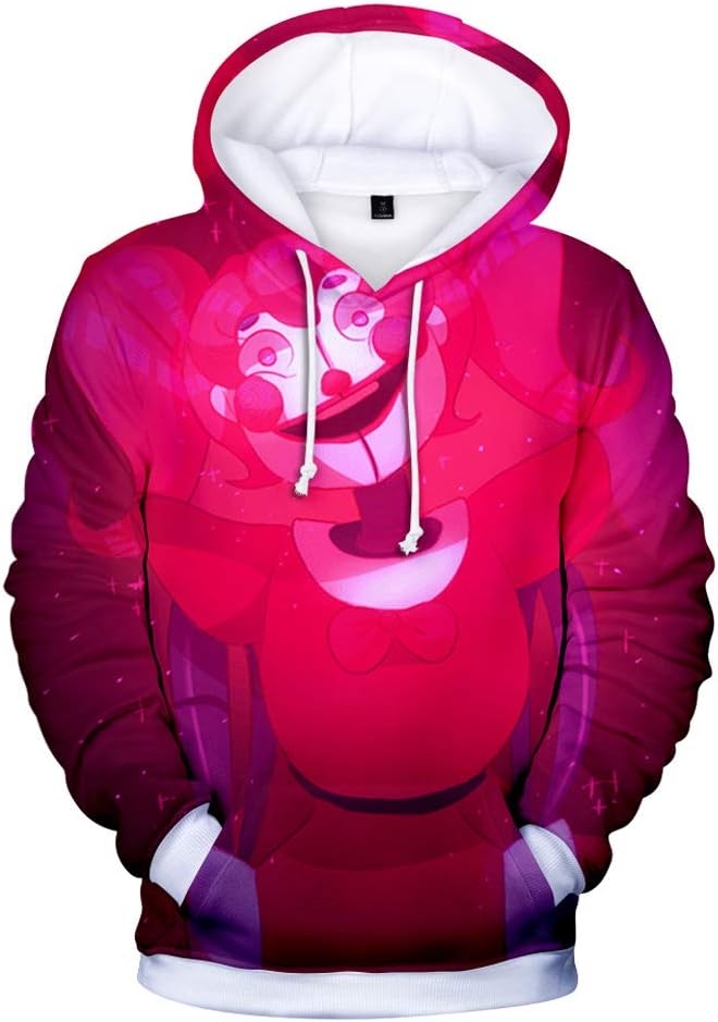 3D FNAF Five Nights at Freddy's Hoodie Comic Print Drawstring Pullover Sweartshirt for Kids Girl Boy Adult