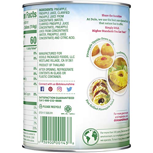 3 DOLE+Pineapple+Slices+100+Juice