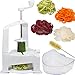 Brieftons Vertico Spiralizer: Vegetable Spiral Slicer, Fresh Veggie Spaghetti & Pasta Maker for Low Carb Healthy Vegetable Meals