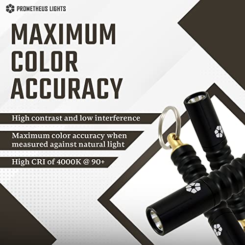 PROMETHEUS LIGHTS Beta QRv2 Classic, Mini EDC Keychain Flashlight with