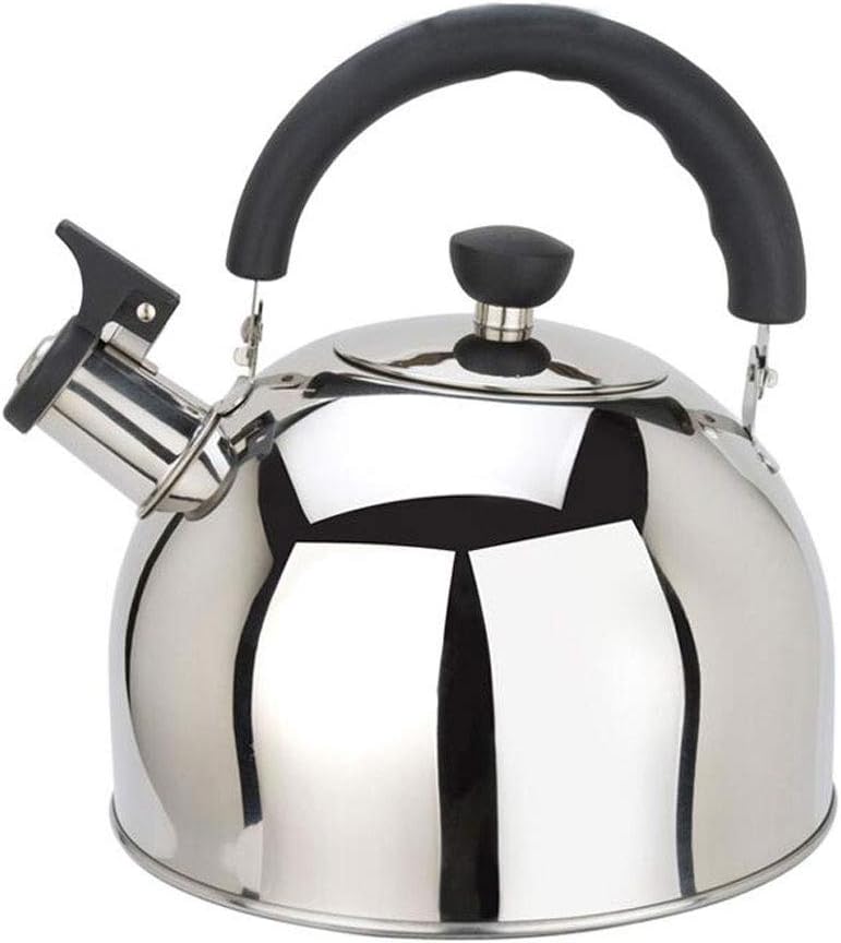 304 Stainless Steel Kettle Stovetop Teakettle Whistling Kettle Large Capacity Induction Cooker Gas Stove Universal MUMUJIN (Capacity : 4L)