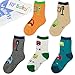 KF Baby Boy Cozy Soft Thick Socks Value Pack, 5 Pairs, Toddlers to Little Boys