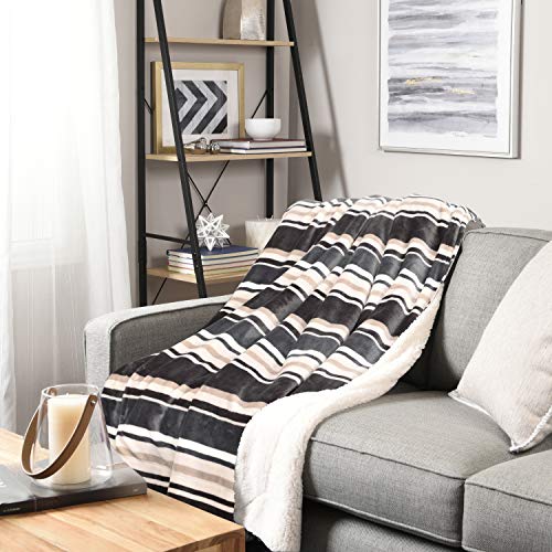 LIFE COMFORT Plush Ultimate Reversible Sherpa Throw Large Oversized 60
