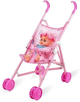 coche con muñeca para niñas