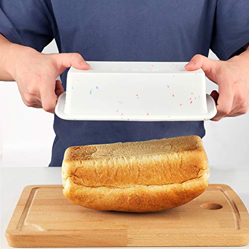 Shebaking Bread Loaf Pan Silicone Baking Pan for Homemade Bread, Cake