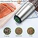 Electric Salt Pepper Grinder Shakers Set, OUSMIN Stainless Steel Gravity Salt Pepper Mill Dust-Proof Adjustable Coarseness Lid and Automatic Operation 6 AAA Batteries Powered (NO INCLUDE)