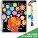 Dated Middle School or High School Student Planner for Academic Year 2019-2020 (Matrix Style - 8.5 - Subjects Cover) - Bonus Ruler/Bookmark and Planning Stickers