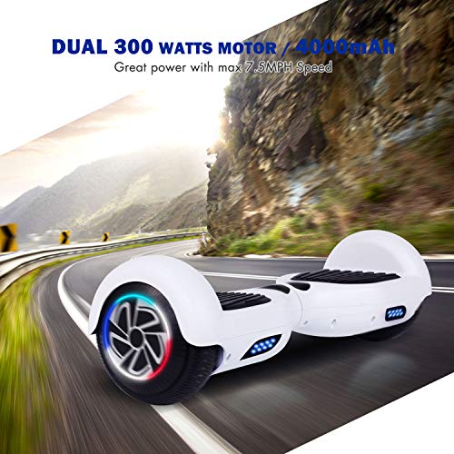 SISIGAD-Hoverboard-Bluetooth-Self-Balancing-Scooter-65-Self-Balancing-Hover-Board-with-Bluetooth-Speaker-and-LED-Lights-Hoverboards-for-Kids-Adults-UL-2272-Certified-3-Models-Available