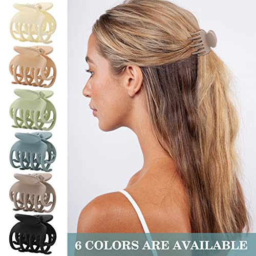 12 PCS Small Hair Claw Clips, Neutral Double Row Teeth Hair Clips for Women Girls, Small Claw Clips for Thin Short Hair, 1.6\