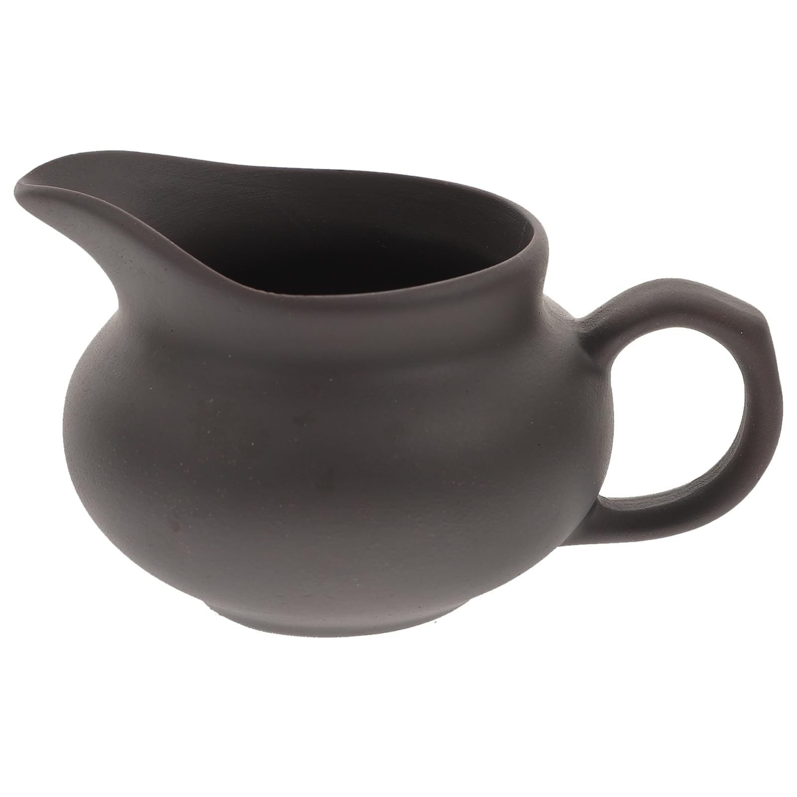 HEMOTON Black Coffee Milk Creamer Pitcher Fine Porcelain Creamer with Handle Small Creamer Pitcher for Sauces Salad Coffee Milk More Microwave Freezer Safe