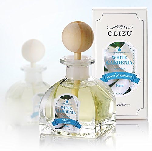 OLIZU WOOD Company White Gardenia Scented Diffuser 50ml (1.7oz), Aromatherapy Essential Oil Reed Type, Fine Home Fragrance Relaxation Housewarming, Birthday Gifts