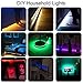 DDeLi TV USB Backlight LED Strip Lights 2M/6.56ft DC 5V RGB Strip Lights for 40 to 60 in HDTV Desktop PC Neon TV Lights Bias Lighting with 24 Key Remote USB Car Strip Light