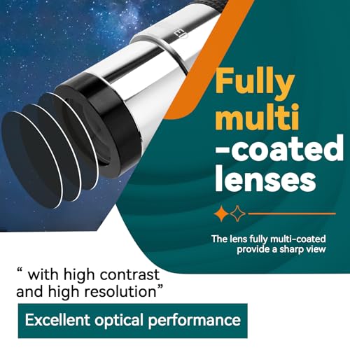 Svbony SV137 Barlow Lens 3x1.25-Inch Metal FMC Barlow for Eyepiece Telescope (3X)