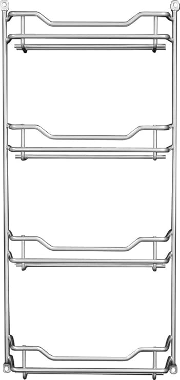 Fuchs 12er Gewürzregal leer Gewürzaufbewahrung Küchen-Regal für Gewürze, Etagenregal für 12 Gewürzdosen, ideal als Wandregal 
